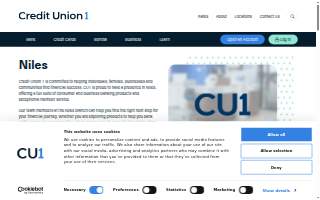 Credit Union 1 of Niles website