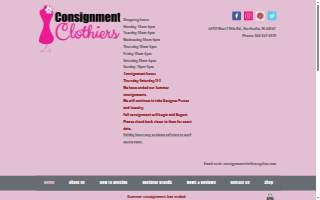 Consignment Clothiers Inc. website