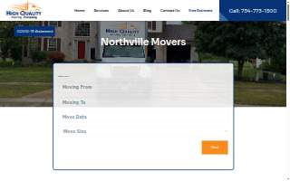High Quality Moving Company website