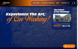 Showcase Car Wash website