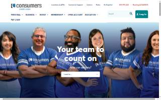 Consumers Credit Union of Kalamazoo website