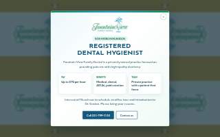 Fountain View Family Dental website