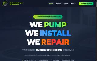 Schultz Septic LLC Muskegon of Norton Shores website
