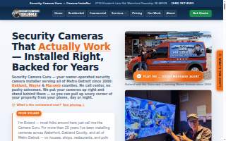Security Camera Guru of Pontiac website