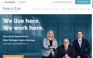 Shibley Law of Norton Shores website