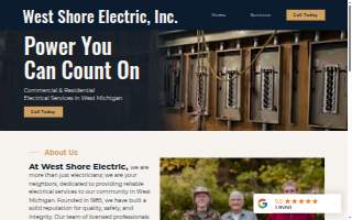 West Shore Electric Inc of Norton Shores website