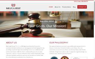 Babi Legal Group, PLLC of Novi website