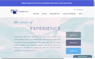 ENT Specialists website