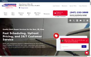 Glass Doctor of Novi website