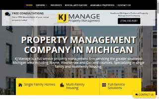 KJ Manage of Novi website