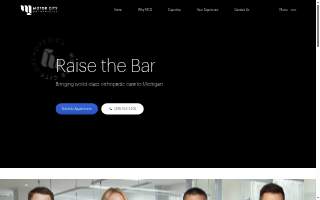 Motor City Orthopedics and Sports Medicine Institute of Novi website