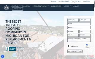 Summit Point Roofing of Novi website