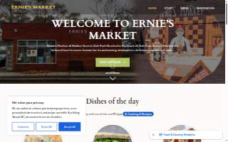 Ernie's Market website