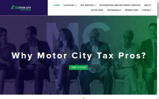 Motor City Tax Pros - Oak Park website