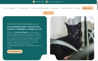 Oak Animal Hospital website