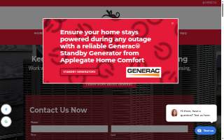 Applegate Home Comfort of Okemos website