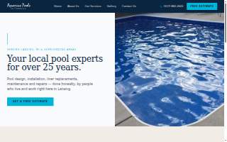 Aquarius Pools by Theresa LLC of Okemos website