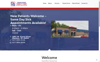 Grand River Family Care website