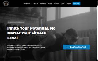 Nitro Performance CrossFit website