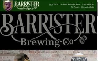 Barrister Brewing Company website