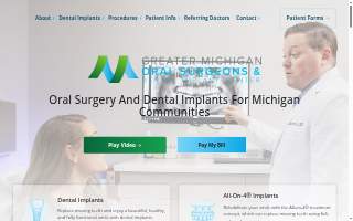 Greater Michigan Oral Surgeons & Dental Implant Center website