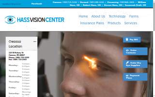 Hass Vision Center website