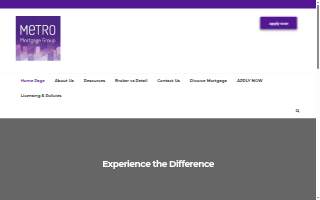 Metro Mortgage Group website