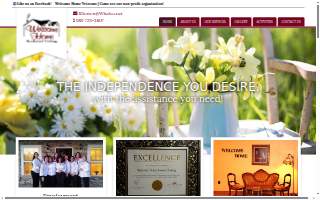 Welcome Home Assisted Living website