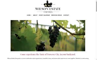 Wilson Estate Vineyards of Owosso website