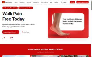 Bazzi Podiatry of Plymouth website
