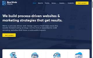 Blue Winds Media of Plymouth website