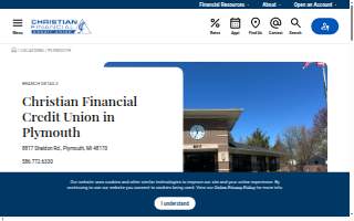 Christian Financial Credit Union of Plymouth website