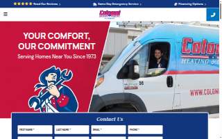 Colonial Heating & Cooling website