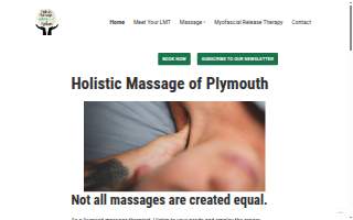 Holistic Massage of Plymouth website