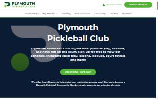 Pickleball Central Pro Shop at Plymouth Pickleball Club website
