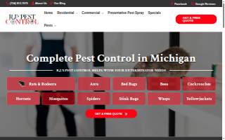 R.J.'s Pest Control website