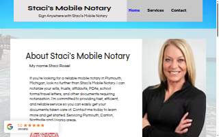 Stacis Mobile Notary website