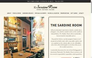 The Sardine Room website