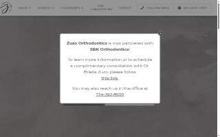 Zuzo Orthodontics website