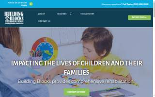 Building Blocks Pediatric Therapy ABA, OT, & Speech Therapy website
