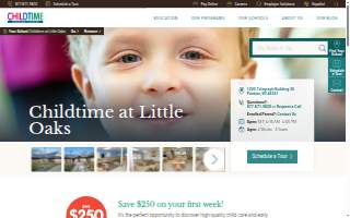 Childtime at Little Oaks website