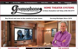 Gramophone Home Theater of Pontiac website
