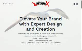 Harbor GraphX of Pontiac website