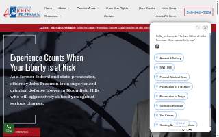 Law Office of John Freeman website