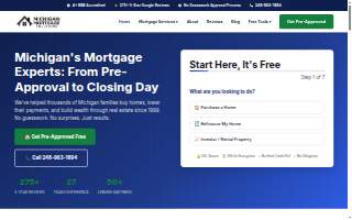 Michigan Mortgage Solutions of Pontiac website