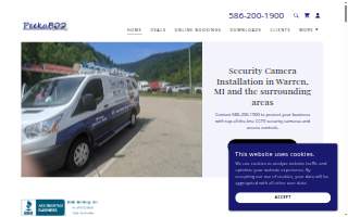 Peekaboo Security Cameras of Warren website