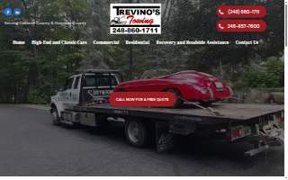 Trevinos towing & hauling website