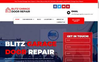 Blitz Garage Door Repair website