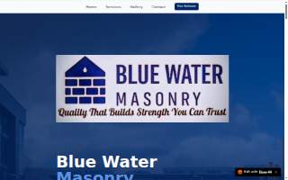 Blue Water Masonry website