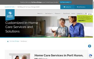 Comfort Keepers Home Care of Port Huron website